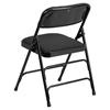 Hercules Series Folding Chair - Curved Triple Braced, Double Hinged, Black - FLSH-AW-MC309AF-BLK-GG