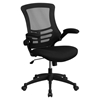 Mid Back Mesh Task Chair - Swivel, Adjustable, Black - FLSH-BL-X-5M-BK-GG