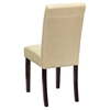 Leather Parsons Chair - Ivory - FLSH-BT-350-IVORY-050-GG