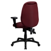 Executive Office Chair - Multi Functional, High Back, Burgundy - FLSH-BT-6191H-BY-GG