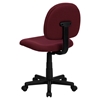 Fabric Swivel Task Chair - Low Back, Burgundy - FLSH-BT-660-BY-GG