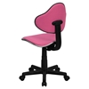 Fabric Swivel Task Chair - Height Adjustable, Pink - FLSH-BT-699-PINK-GG