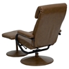 Leather Recliner and Ottoman - Wrapped Base, Palomino - FLSH-BT-7863-PALOMINO-GG
