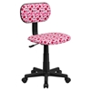 Swivel Task Chair - Dot Printed, Pink - FLSH-BT-D-PK-GG