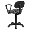 Swivel Task Chair - with Arms, Peace Sign - FLSH-BT-PEACE-A-GG