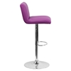 Faux Leather Adjustable Height Barstool - Purple - FLSH-CH-112010-PUR-GG