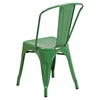 Metal Stackable Chair - Green - FLSH-CH-31230-GN-GG