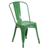 Metal Stackable Chair - Green - FLSH-CH-31230-GN-GG