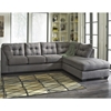 Benchcraft Maier Sectional - Right Side Facing Chaise, Charcoal Microfiber - FLSH-FBC-2349RFSEC-CRC-GG