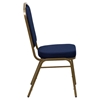 Hercules Series Stacking Banquet Chair - Crown Back, Navy Blue, Gold - FLSH-FD-C01-ALLGOLD-2056-GG
