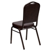 Hercules Series Stacking Banquet Chair - Crown Back, Brown, Copper - FLSH-FD-C01-COPPER-BRN-VY-GG