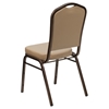 Hercules Series Stacking Banquet Chair - Crown Back, Tan, Copper Vein - FLSH-FD-C01-COPPER-TN-VY-GG