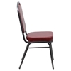 Hercules Series Stacking Banquet Chair - Crown Back, Burgundy - FLSH-FD-C01-SILVERVEIN-BURG-VY-GG