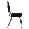 Hercules Series Teardrop Back Stacking Banquet Chair - Black, Silver Vein - FLSH-FD-C04-SILVERVEIN-S076-GG