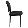 Mesh Comfortable Side Chair - Stackable, Steel Frame, Black - FLSH-GO-515-2-GG