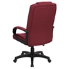 Fabric Executive Swivel Office Chair - High Back, Adjustable, Burgundy - FLSH-GO-5301B-BY-GG