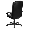 Executive Swivel Office Chair - High Back, Black, Leather - FLSH-GO-7102-GG