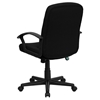 Executive Swivel Office Chair - Mid Back, Nylon Arms, Black - FLSH-GO-ST-6-BK-GG