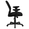 Mesh Swivel Task Chair - Mid Back, with Arms, Black - FLSH-GO-WY-05-A-GG