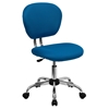Mesh Swivel Task Chair - Mid Back, Turquoise - FLSH-H-2376-F-TUR-GG