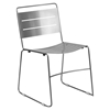 Hercules Series Metal Stack Chair - Silver - FLSH-HA-1-SIL-GG