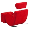 Hercules Series Fabric Rocking Chair - Storage Ottoman, Red - FLSH-LD-2025-RD-GG