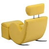 Hercules Series Fabric Rocking Chair - Storage Ottoman, Yellow - FLSH-LD-2025-YL-GG