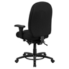 Hercules Series Big and Tall Swivel Chair - Multi Functional, Black - FLSH-LQ-1-BK-GG