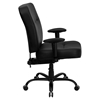 Hercules Series Big and Tall Executive Office Chair - with Arms, Black - FLSH-WL-735SYG-BK-LEA-A-GG