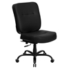 Hercules Series Big and Tall Executive Office Chair - Swivel, Black - FLSH-WL-735SYG-BK-LEA-GG