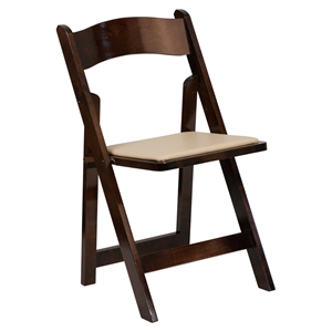 Hercules Series Folding Chair - Fruitwood 
