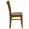 Hercules Series Wooden Restaurant Chair - Cherry, Ladder Back - FLSH-XU-DGW0005LAD-CHY-GG