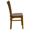 Hercules Series Wooden Side Chair - Cherry, Vertical Slat Back - FLSH-XU-DGW0008VRT-CHY-GG