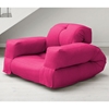 Hippo Sleeper Chair with Arms in Pink - FF-HIP1007