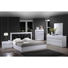 Bailey Bed - High Gloss White - GLO-BAILEY-M-BED
