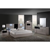 Bianca Bedroom Set in High Gloss Gray and Black - glo-bianca-916-gr-bl-set