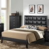 Carolina Bedroom Set in Black - GLO-CAROLINA-FD0035B-BL-M-SET