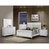 Catalina Bed in Metallic White - GLO-CATALINA-MET-WH-M-BED