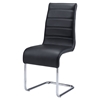 Caitlin Dining Chair in Black and Chrome - GLO-D1087DC-M