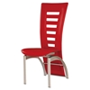 Sabrina Dining Chair - Red Upholstery, Silver Legs - GLO-D290NDC-RED