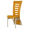 Sabrina Yellow Dining Chair with Silver Legs - GLO-D290NDC-YELLOW