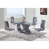 Sergio Dining Table in High Gloss Gray - GLO-D989DT