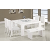 Tristan Dining Chair, Glossy White - GLO-DG020DC-WH-KD-M