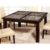 Dynasty Marble Stone Dining Table in Wenge - GLO-DYNASTY-BROWN-D041DT-M