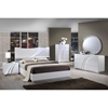 Eva Bedroom Set in High Gloss White - GLO-EVA-120-BED-SET