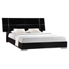 Hailey Bedroom Set in High Gloss Black - GLO-HAILEY-BED-SET
