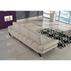 Sectional Sofa with Backrest Function, White - GLO-U1350-WH-SEC