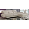 Sectional Sofa with Backrest Function, White - GLO-U1350-WH-SEC