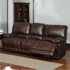 Cristian Console Reclining Sofa Set - Brown Leather - GLO-U1953-SET1