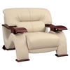 Valerie Leather Chair, Cappuccino - GLO-U2033-LV-CAP-CH